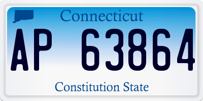 CT license plate AP63864