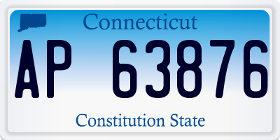 CT license plate AP63876