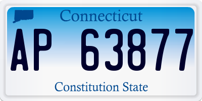 CT license plate AP63877