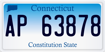 CT license plate AP63878