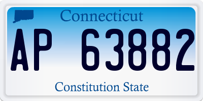 CT license plate AP63882