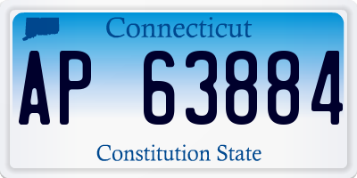 CT license plate AP63884