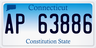CT license plate AP63886