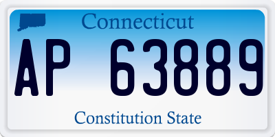 CT license plate AP63889