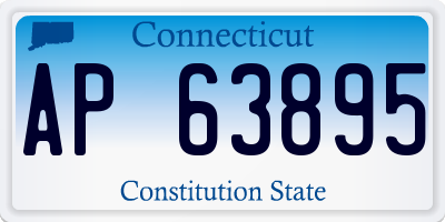 CT license plate AP63895