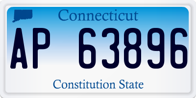 CT license plate AP63896