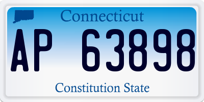CT license plate AP63898