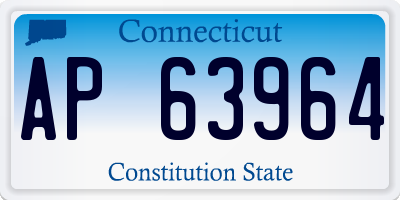 CT license plate AP63964