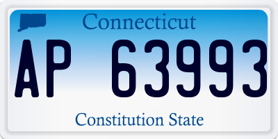 CT license plate AP63993