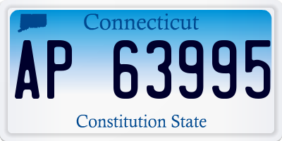 CT license plate AP63995