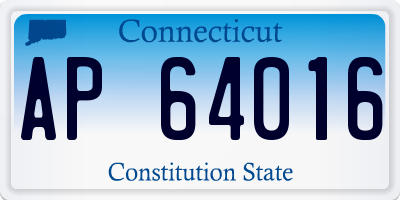 CT license plate AP64016