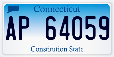 CT license plate AP64059
