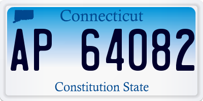 CT license plate AP64082