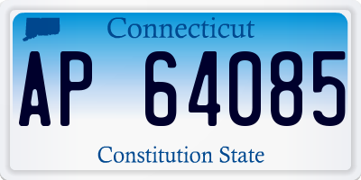 CT license plate AP64085
