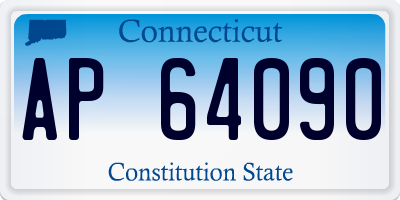 CT license plate AP64090