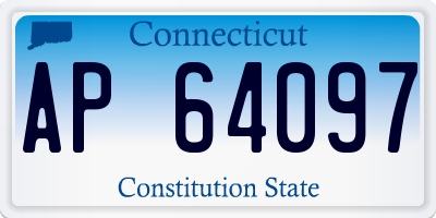 CT license plate AP64097