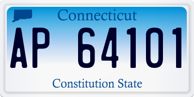 CT license plate AP64101