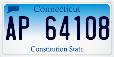 CT license plate AP64108