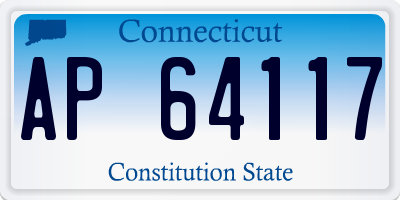 CT license plate AP64117