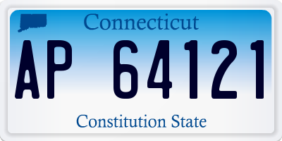 CT license plate AP64121