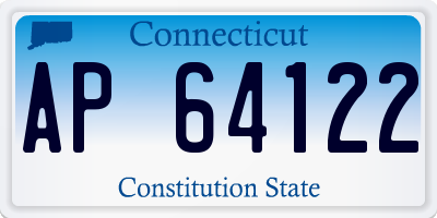 CT license plate AP64122