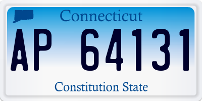 CT license plate AP64131