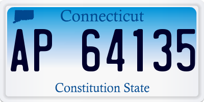 CT license plate AP64135