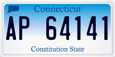 CT license plate AP64141