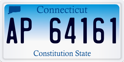 CT license plate AP64161