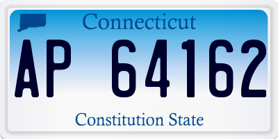 CT license plate AP64162