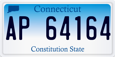 CT license plate AP64164