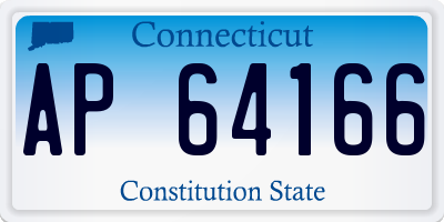 CT license plate AP64166