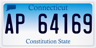 CT license plate AP64169