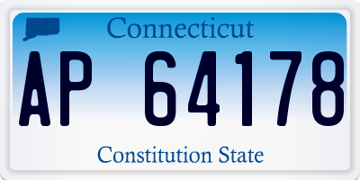 CT license plate AP64178