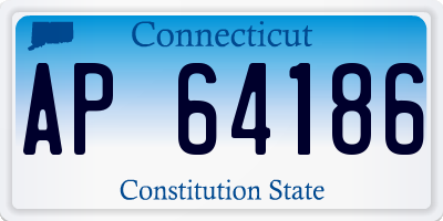 CT license plate AP64186