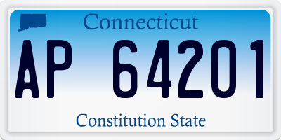 CT license plate AP64201