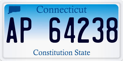 CT license plate AP64238