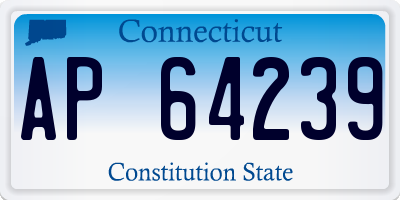 CT license plate AP64239