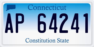 CT license plate AP64241