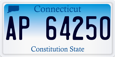 CT license plate AP64250