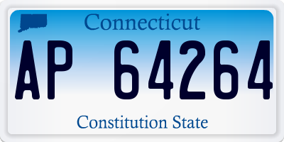 CT license plate AP64264