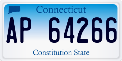 CT license plate AP64266