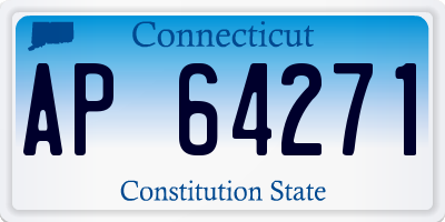 CT license plate AP64271