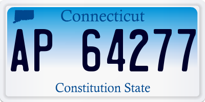 CT license plate AP64277