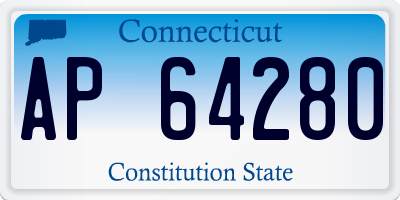 CT license plate AP64280