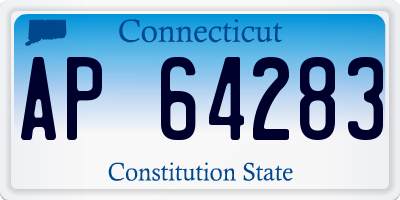 CT license plate AP64283