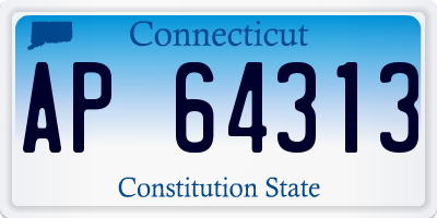 CT license plate AP64313