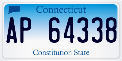 CT license plate AP64338