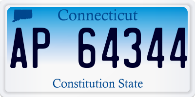 CT license plate AP64344