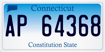 CT license plate AP64368